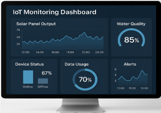 ระบบติดตามและแสดงผลข้อมูลสำหรับระบบ IoT
